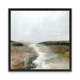 Shop Crystal River (Square) Canvas Art Print-Abstract, Brown, Dan Hobday, Green, Square, View All, White-framed wall decor artwork