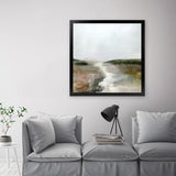 Shop Crystal River (Square) Art Print-Abstract, Brown, Dan Hobday, Green, Square, View All, White-framed painted poster wall decor artwork