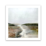 Shop Crystal River (Square) Art Print-Abstract, Brown, Dan Hobday, Green, Square, View All, White-framed painted poster wall decor artwork