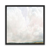 Shop Cumulus (Square) Canvas Art Print-Abstract, Dan Hobday, Neutrals, Square, View All, White-framed wall decor artwork