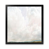 Shop Cumulus (Square) Art Print-Abstract, Dan Hobday, Neutrals, Square, View All, White-framed painted poster wall decor artwork