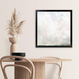 Shop Cumulus (Square) Art Print-Abstract, Dan Hobday, Neutrals, Square, View All, White-framed painted poster wall decor artwork