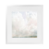 Shop Cumulus (Square) Art Print-Abstract, Dan Hobday, Neutrals, Square, View All, White-framed painted poster wall decor artwork