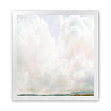 Shop Cumulus (Square) Art Print-Abstract, Dan Hobday, Neutrals, Square, View All, White-framed painted poster wall decor artwork