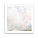 Shop Cumulus (Square) Art Print-Abstract, Dan Hobday, Neutrals, Square, View All, White-framed painted poster wall decor artwork