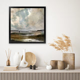 Shop Exmouth (Square) Art Print-Abstract, Blue, Brown, Dan Hobday, Square, View All-framed painted poster wall decor artwork