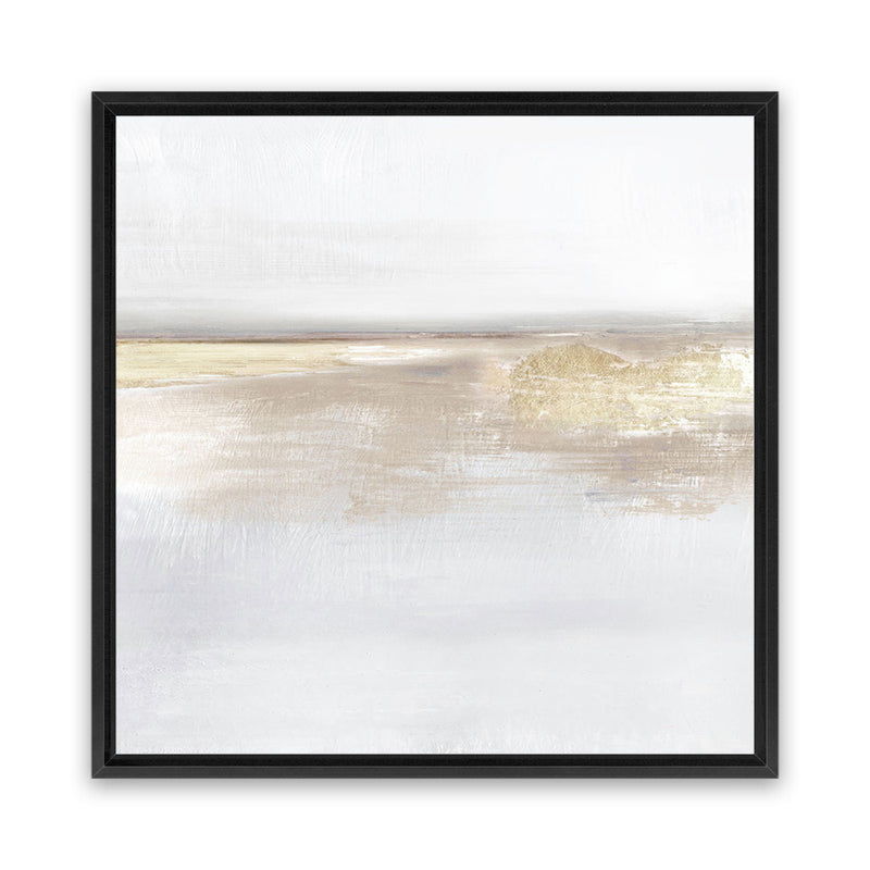 Shop Gold Light (Square) Canvas Art Print-Abstract, Dan Hobday, Neutrals, Square, View All, Yellow-framed wall decor artwork