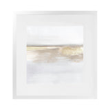 Shop Gold Light (Square) Art Print-Abstract, Dan Hobday, Neutrals, Square, View All, Yellow-framed painted poster wall decor artwork