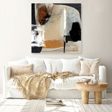 Shop Logical (Square) Canvas Art Print-Abstract, Black, Brown, Dan Hobday, Square, View All-framed wall decor artwork