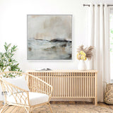 Shop Lost Time (Square) Canvas Art Print-Abstract, Dan Hobday, Neutrals, Square, View All-framed wall decor artwork