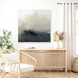 Shop Minus (Square) Canvas Art Print-Abstract, Black, Dan Hobday, Neutrals, Square, View All-framed wall decor artwork