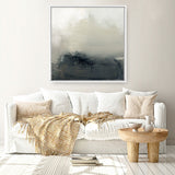 Shop Minus (Square) Canvas Art Print-Abstract, Black, Dan Hobday, Neutrals, Square, View All-framed wall decor artwork