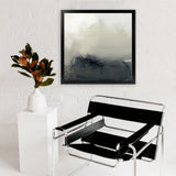 Shop Minus (Square) Art Print-Abstract, Black, Dan Hobday, Neutrals, Square, View All-framed painted poster wall decor artwork