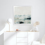 Shop Mountain Air (Square) Art Print-Abstract, Dan Hobday, Neutrals, Square, View All-framed painted poster wall decor artwork