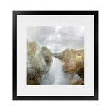 Shop Riverside (Square) Art Print-Abstract, Brown, Dan Hobday, Green, Square, View All-framed painted poster wall decor artwork