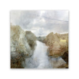 Shop Riverside (Square) Canvas Art Print-Abstract, Brown, Dan Hobday, Green, Square, View All-framed wall decor artwork