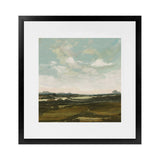 Shop Valley View (Square) Art Print-Abstract, Blue, Dan Hobday, Green, Square, View All-framed painted poster wall decor artwork