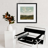 Shop Valley View (Square) Art Print-Abstract, Blue, Dan Hobday, Green, Square, View All-framed painted poster wall decor artwork