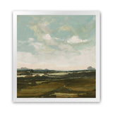 Shop Valley View (Square) Art Print-Abstract, Blue, Dan Hobday, Green, Square, View All-framed painted poster wall decor artwork