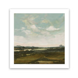 Shop Valley View (Square) Art Print-Abstract, Blue, Dan Hobday, Green, Square, View All-framed painted poster wall decor artwork