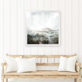 Shop Natural Land (Square) Art Print-Abstract, Dan Hobday, Green, Square, View All, White-framed painted poster wall decor artwork