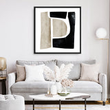 Shop Abstract View 1 (Square) Canvas Art Print-Abstract, Black, Brown, Dan Hobday, Square, View All-framed wall decor artwork