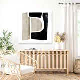 Shop Abstract View 1 (Square) Canvas Art Print-Abstract, Black, Brown, Dan Hobday, Square, View All-framed wall decor artwork