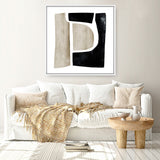 Shop Abstract View 1 (Square) Canvas Art Print-Abstract, Black, Brown, Dan Hobday, Square, View All-framed wall decor artwork
