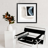 Shop Adjacent 1 (Square) Art Print-Abstract, Black, Dan Hobday, Neutrals, Square, View All-framed painted poster wall decor artwork