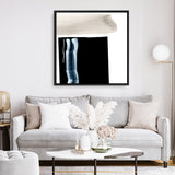 Shop Adjacent 2 (Square) Canvas Art Print-Abstract, Black, Dan Hobday, Square, View All-framed wall decor artwork