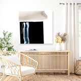 Shop Adjacent 2 (Square) Canvas Art Print-Abstract, Black, Dan Hobday, Square, View All-framed wall decor artwork