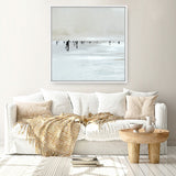 Shop Beachy (Square) Canvas Art Print-Abstract, Dan Hobday, Neutrals, Square, View All-framed wall decor artwork