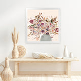 Shop Blooms (Square) Art Print-Abstract, Dan Hobday, Pink, Square, View All-framed painted poster wall decor artwork