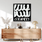 Shop Blop (Square) Art Print-Abstract, Black, Dan Hobday, Square, View All, White-framed painted poster wall decor artwork