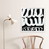 Shop Blop (Square) Art Print-Abstract, Black, Dan Hobday, Square, View All, White-framed painted poster wall decor artwork