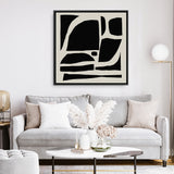 Shop Boom (Square) Canvas Art Print-Abstract, Black, Dan Hobday, Square, View All-framed wall decor artwork