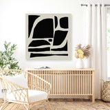 Shop Boom (Square) Canvas Art Print-Abstract, Black, Dan Hobday, Square, View All-framed wall decor artwork