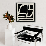 Shop Boom (Square) Art Print-Abstract, Black, Dan Hobday, Square, View All-framed painted poster wall decor artwork