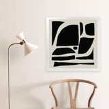 Shop Boom (Square) Art Print-Abstract, Black, Dan Hobday, Square, View All-framed painted poster wall decor artwork