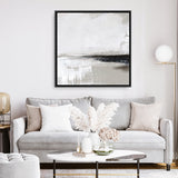 Shop Breezy (Square) Canvas Art Print-Abstract, Dan Hobday, Neutrals, Square, View All-framed wall decor artwork