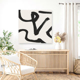 Shop Brooklyn 1 (Square) Canvas Art Print-Abstract, Black, Dan Hobday, Neutrals, Square, View All-framed wall decor artwork