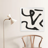 Shop Brooklyn 1 (Square) Art Print-Abstract, Black, Dan Hobday, Neutrals, Square, View All-framed painted poster wall decor artwork