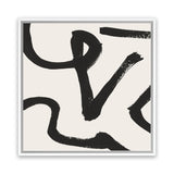 Shop Brooklyn 1 (Square) Canvas Art Print-Abstract, Black, Dan Hobday, Neutrals, Square, View All-framed wall decor artwork