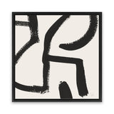 Shop Brooklyn 2 (Square) Canvas Art Print-Abstract, Black, Dan Hobday, Neutrals, Square, View All-framed wall decor artwork
