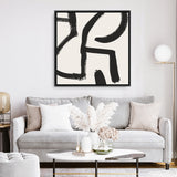 Shop Brooklyn 2 (Square) Canvas Art Print-Abstract, Black, Dan Hobday, Neutrals, Square, View All-framed wall decor artwork