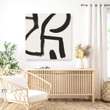 Shop Brooklyn 2 (Square) Canvas Art Print-Abstract, Black, Dan Hobday, Neutrals, Square, View All-framed wall decor artwork