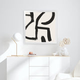 Shop Brooklyn 2 (Square) Art Print-Abstract, Black, Dan Hobday, Neutrals, Square, View All-framed painted poster wall decor artwork