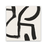 Shop Brooklyn 2 (Square) Canvas Art Print-Abstract, Black, Dan Hobday, Neutrals, Square, View All-framed wall decor artwork
