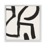 Shop Brooklyn 2 (Square) Canvas Art Print-Abstract, Black, Dan Hobday, Neutrals, Square, View All-framed wall decor artwork