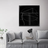 Shop Buia (Square) Art Print-Abstract, Black, Dan Hobday, Square, View All-framed painted poster wall decor artwork